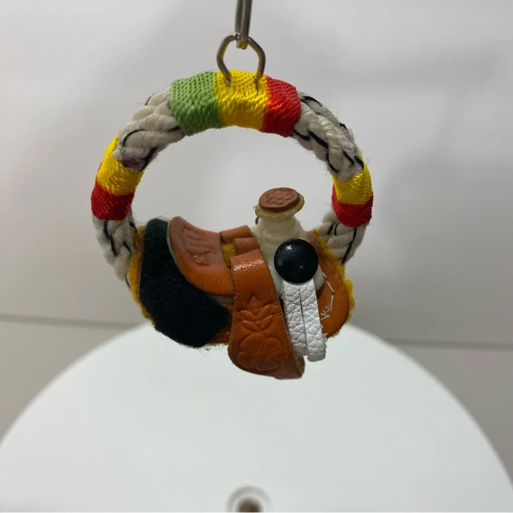 Rodeo‎ Saddle Horse Key Chain Western Southwestern Rope Ranch Cowboy Cowgirl